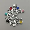 Hanger Kettingen Natuurlijke Edelsteen 7 Chakra Genezing Reiki Mediteren Figuur Maan Charme Kralen 12st