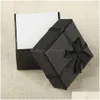 Jewelry Boxes Mixcolors Gift Bracelet Ring Earring Carton Box Bowknot Case Package Makeup Organizer Drop Delivery Packaging D Dhgarden Dhlsz