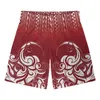 Herren Shorts Polynesian Tribal Samoan Totem Tattoo Samoa Drucke Fitness Jogginghose Mann Sommer Fitnessstudios Workout Männlich Atmungsaktive Mesh Jogger