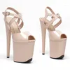 Sandals LAIJIANJINXIA 20CM/8inches PU Upper Fashion Sexy Exotic High Heel Platform Party Women Pole Dance Shoes 216