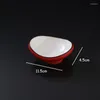 Bols Matte Red Ceramic Bowl Creative Soup 11 pouces Varelle salon table de décoration plaque de rangement collation plateau el fournitures