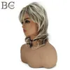 Pelucas sintéticas BCHR Ombre Blonde Wave con raíz oscura para mujeres Capas en cascada 230413