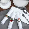 Christmas Napkin Ring for Holiday Dinner Party Table Decoration