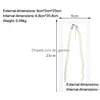 Jewelry Stand 9X23Cm Pet Membrane Black White Suspended Floating Display Necklace Watch Earrings Holder Drop Delivery Packagi Dhgarden Dhrgn