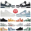 Designer trainer men women shoes sneakers low Black White Baby Blue Orange Green Tour Yellow Pink Brown Grey mens tennis platform outdoor trainers