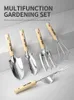 Spade Shovel Garden Rake Set Wooden Handle for Flowers Potted Outdoor Planting Household Plant Tools 231113