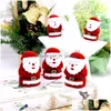 Jewelry Boxes Cute Red Santa Claus Box Christmas Gift Ring Earring Ear Stud Necklace Jewellery Case Veet Drop Delivery Packag Dhgarden Dhmvy