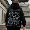 Erkek Hoodies Sweatshirts Meteor Bear Graphic Hoodies büyük boy erkekler sokak giysisi kapüşonlu tişörtü