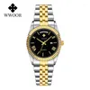 Wristwatches WWOOR 2023 Man's Luxury Watch Waterproof Stainless Steel Male Quartz Clock Fashion Sports For Men Wristwatch Montre Homme