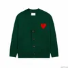 デザイナーAmis Unisex Am I Paris Seater Amiparis Cardigan Sweats France Fashion Knit Jumper Love a-Line Small Red Heart Coeur Sweatshirt S-XL QXFC