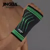 Wrist Support JINGBA SUPPORT 1PCS Sports Protective Gear Boxing Hand Wraps Band Bandage Support Weightlifting Wristband 231114