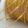 Gold covered chain Hot Sale Gold Filled 1.5mm Open Box Chain 14k For Bracelet Necklaces Women Jewelry Making