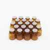 1ml 2ml 3ml (1/4 5/8 DRAM) زجاجة زجاجية مصغرة 1CC 2CC 3CC AMBER عينة قارورة زجاجة زيت أساسية صغيرة