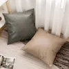 Federa per cuscino Federa impermeabile in pelle Quadrata 45x45cm Fodera per cuscino per divano da comodino Decorazioni per la casa Texture coccodrillo