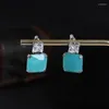 Kolczyki Dangle Trendy Love Square Candy Fors Women Party Dubai Bridal Jewelry Boucle D'Oreille Femme Prezent E10188