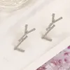 Stud Mode Lettre Stud Marque Femmes Monogramme Boucles D'oreilles Designer Cadeaux Romantique Printemps Amour Boucle D'oreille En Acier Inoxydable Bijoux