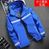 Männer Jacken Neue männer Jacke Patchwork Mode Reflektierende Gestreiften Kapuzen Mantel Outdoor Männliche Kleidung Sport Zipper J231111