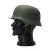 전술 헬멧 고품질 독일 M35 헬멧 강철 검은 녹색 회색 에어 소프트 군용 특수 부대 안전 장비 231113