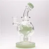 Hookah 7in Glass Bong Egg Color Core Tjocklek Hokah Percolator Bongs Pipes unikt glas med 1 klar skål inkluderad 1QEUARTZ