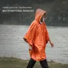 Regnrockar Emergency Raincoat Waterproof Hooded Rain Poncho Outdoor Camping Handing Bike Cycling Rainwear