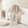毛布編み毛布の自由and毛スタイルの毛布のタッセルとソファベッドカバー用の北欧の装飾的な毛布はステッチスロー格子縞のベッドスプレッド231113