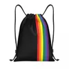 Borse per la spesa Borsa con coulisse LGBT con bandiera personalizzata per zaini da allenamento per yoga Uomo Donna Zaino da palestra per sport lesbici Gay Pride