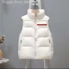 Diseñador para mujer chalecos chaqueta hinchada con capucha parkas sin mangas hombres mujer original paxxx casa carta abrigo mate otoño invierno delgado outwears abrigos prendas de vestir exteriores impermeable