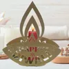 Portacandele Diwali Supporto per stand Rami Proiezione Decorativo Candeliere in ferro Desktop Home