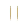 Stud vintage Gold Color Bar Long Thread Tassel Drop Brincos para mulheres Arco brilhante Arco mais recente jóias de moda penduradas pendi 230414