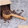 Narzędzia do pomiaru długie uchwyt drewniana łyżka kawa kuchnia zupa łyżki home lx4179 upuszczenie porodu ogrodowego jadalnia DHZ5U