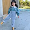 Overalls Spring Autumn Girls Casual Suspender Jeans Pant Baby Kids Children Overall Denim Trousers 230414