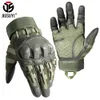 Fünf Finger Handschuhe Taktische Vollfinger -Touchscreen -Armee Military PU Lederkampf Schießen Jagd Airsoft Arbeit Schutzausrüstung Frauen Frauen 231114