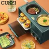 Andra köksmatsalar Cukyi Electric 3 i 1 Hushåll Frukost Machine Mini Bread Toaster Baking Oven Omelette Fry Pan Pot Boiler Food Steamer EU 231113