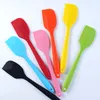 8 inch Silicone Spatulas Rubber Spatula Heat Resistant Seamless One Piece Design Non-Stick Flexible Scrapers Baking Mixing Kitchen Tools dh899