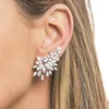 Stud Huitan Sparkling Women Women Cubic Zirconia Kolczyki Wspaniałe żeńskie przyjęcie weselne moda Uch Ear Akcesoria biżuterii 231113