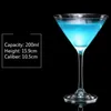 Gobelets 6 Styles 100200 ML Cocktail Verre À Vin Coupe Large Bouche Champagne Plat Gobelet Martini Bar Ménage Boisson 230413