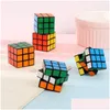 Magic Cubes Pussel Cube Liten Storlek 3Cm Minispel Lärande Lärande Bra present Leksak Dekompressionsleksaker Drop Delivery Presenter Pussel Dh3Tf