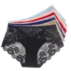 Women's Panties 5PCS Cotton 2XL-4XL Big Size High Waist Women's Panties Solid Lace Briefs Underwear Lady Sexy Plus Size Underpants 230414