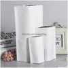 Present Wrap Stand Up White Kraft Paper Aluminium Foil Bag dragkedja Doy Pack Packaging Pouch Food Tea Snack Återförslutbara väskor Partihandel LZ05 DHMHU