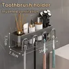 Ensemble d'accessoires de bain, porte-brosse à dents électrique mural sans poinçon, support de sèche-cheveux, tasse de dentifrice, accessoires de salle de bains, organisateur de rangement 231113