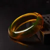 Bangle Natural Mexico Blue Amber Bangles For Women Men Genuine Certified Fine Jewelry Gift Ladies Bracelet Accessories