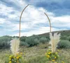 Decorative Flowers Wreaths 2pcs Wedding Props Wrought Iron Backdrop Arch Shelf Arc Outdoor party Background Decoration Flower Stand 230414