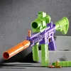 M416 Continuous-Fire Shell-Ejicerbara mjuka kulor Toy Blaster Gravity-Mondrade Launcher Barn och vuxen födelsedagspresent utomhus inomhus Family Game Toy Gun