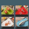 1 Set Cutting-Board, Chopping Board Set With Food Icon, 4 Colour Plastic Cutting Board Set With Storage Case, Suitable For Different Foods