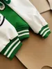 Herenjassen Modemerk Heren damesjas L Vintage Los Lange mouw Groen Honkbal Heren Hip Hop Herfst Varsity Casual warme bomberkleding 55