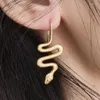 Orecchini pendenti da donna Serpente S925 Argento sterling 14k Placcato oro Forma Orecchino Gioielleria raffinata per la fidanzata Mamma Regali