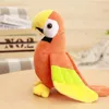 20/25 cm mignon réaliste Rio ara perroquet en peluche peluche jouet doux Kawaii perroquet poupées pour enfants filles bébé cadeau d'anniversaire LA609