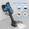 S800 Cordless Vacuum Pleaner ، فراغ عصا قوي 27kpa مع شاشة SMART LED ، حتى 50 دقيقة وقت التشغيل ، 6 في 1 منظفات فراغ خفيفة الوزن لشعر السجاد الصلب الحيوانات الأليفة