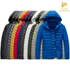 Mens Down Parkas 8xl Men Autumn Winter Warm Waterproof Jacket Coat Huven Huven Dålig Outwear Löstagbar hatt Outfits Male 231114