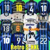 Finale des maillots de football rétro 2009 MILITO SNEIJDER ZANETTI Milan Eto'o Football 97 98 99 95 96 03 Djorkaeff Baggio ADRIANO 10 11 07 08 09 BATISTUTA Zamorano RONALDO InTERS